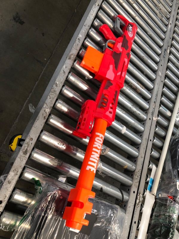 Photo 2 of NERF Fortnite Heavy SR Blaster, Longest Fortnite Blaster Ever, Removable Scope, Bolt Action, 6 Official Mega Darts, 6-Dart Clip Frustration Free Packaging