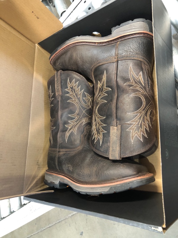 Photo 2 of Ariat WorkHog Work Boots - Men’s Wide Square Soft Toe Leather Work Boot 10.5 Wide Bruin Brown/Coffee