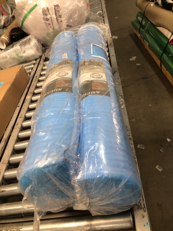 Photo 2 of **USED** AMERIQUE AMBLPD2M400 Flooring Underlayment Padding with Tape & Vapor Barrier 3-in-1 Foam 1.5 mm Thick, Coverage: 400 sq. ft, Royal Blue, Square Feet