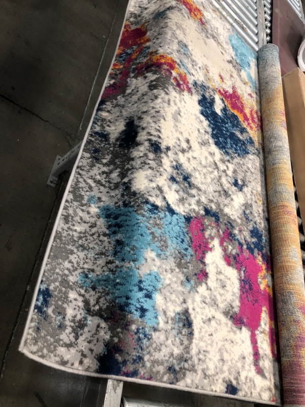 Photo 2 of **USED**  Rugshop Sky Collection Modern Abstract Area Rug 5' x 7' Multi