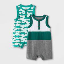 Photo 1 of Baby Boys' 2pk Alligator Romper Cat & Jack SIZE 0-3M