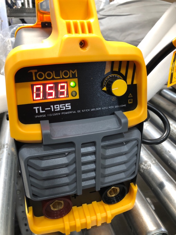 Photo 3 of *MISSING ATTACHMENTS**TOOLIOM 50A Non-Touch Pilot ARC Air Plasma Cutter Dual Voltage 110V/220V IGBT Inverter Metal Cutting Machine 1/2" Clean Cut 50A High Frequency