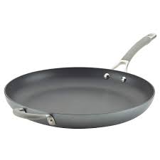 Photo 1 of **MINOR SCRATCHES**Circulon 81401 14" Helper Handle Hard Anodized Aluminum Skillet, 14 Inch, Oyster Gray