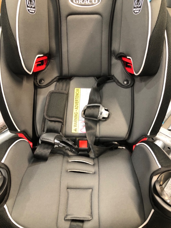 Photo 6 of **STAINED CUSHION**Graco SlimFit 3 in 1 Car Seat -Slim & Comfy Design Saves Space in Your Back Seat, Darcie, One Size SlimFit Darcie