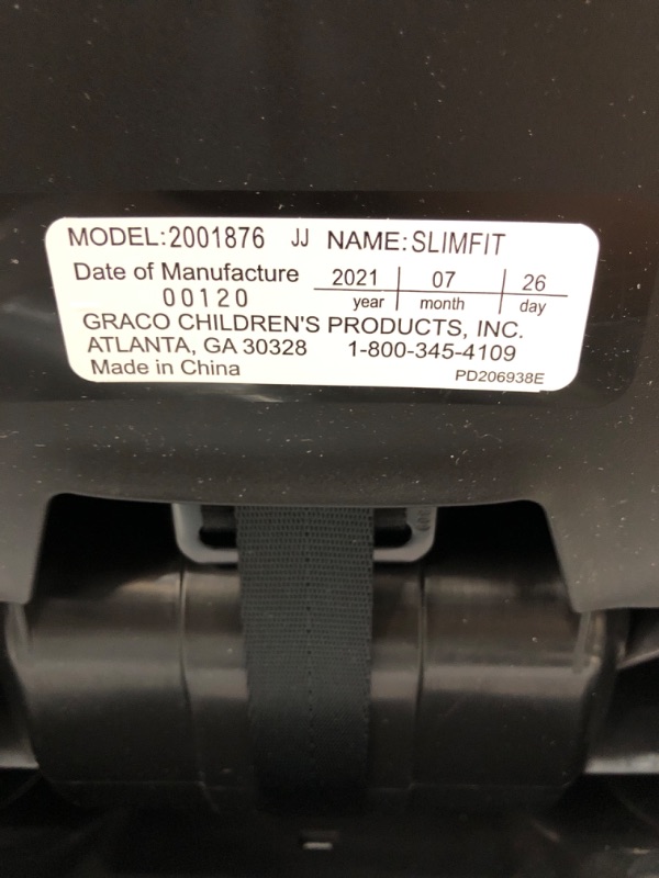 Photo 1 of **STAINED CUSHION**Graco SlimFit 3 in 1 Car Seat -Slim & Comfy Design Saves Space in Your Back Seat, Darcie, One Size SlimFit Darcie