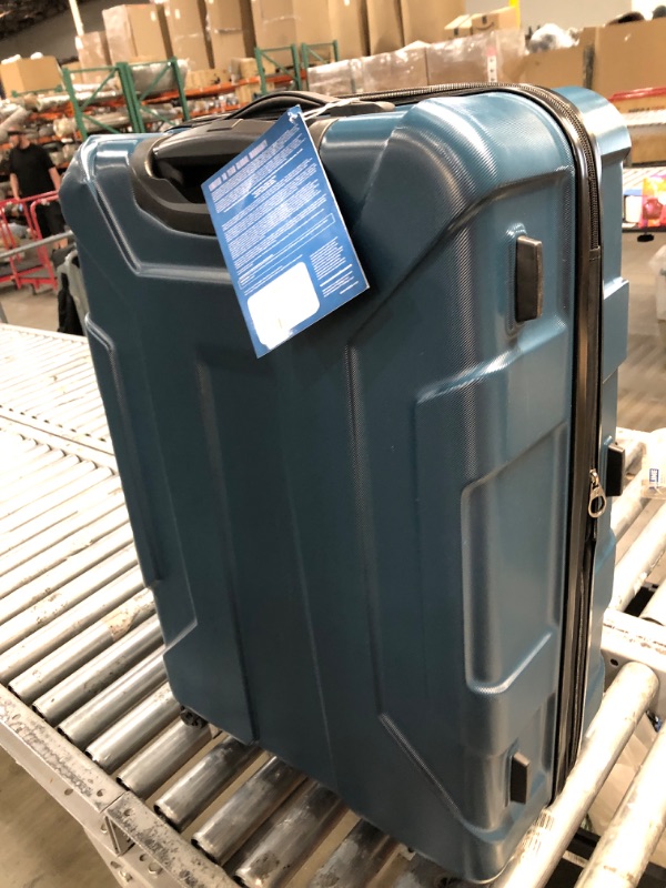 Photo 2 of Samsonite Centric Hardside Expandable Luggage with Spinner Wheels, Teal, Checked-Large 28-Inch Checked-Large 28-Inch Teal