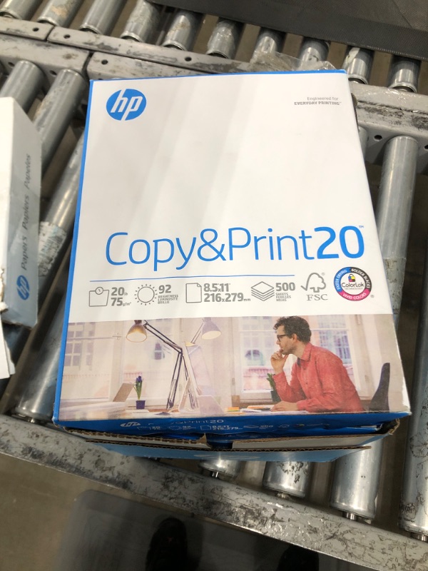 Photo 2 of HP Printer Paper | 8.5 x 11 Paper | Copy &Print 20 lb | 5 Ream Case - 2500 Sheets| 92 Bright Made in USA - FSC Certified| 200350C

