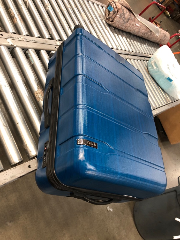 Photo 2 of Coolife Luggage Expandable(only 28") Suitcase PC+ABS Spinner Built-In TSA lock 20in 24in 28in Carry on (Caribbean Blue, L(28in).) Caribbean Blue. L(28in).