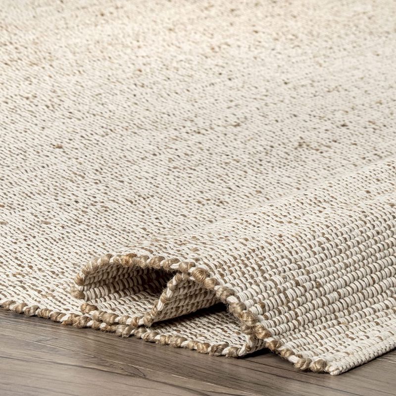 Photo 1 of 
nuLOOM Elfriede Farmhouse Jute Blend Area Rug, 6' x 9', Natural
