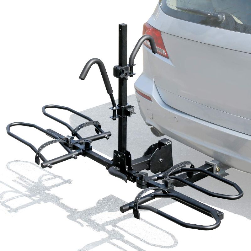 Photo 1 of ***PARTS ONLY*** LEADER ACCESSORIES 2-BIKE PLATFORM STYLE HITCH MOUNT BIKE RACK, TRAY STYLE BICYCLE CARRIER RACKS FOLDABLE RACK FOR CARS, TRUCKS, SUV AND MINIVANS WITH 2" HITCH RECEIVER 2 BIKE