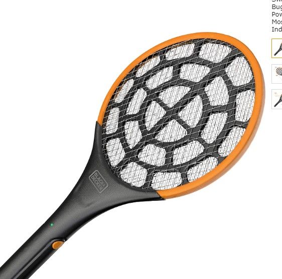 Photo 1 of BLACK+DECKER Electric Fly Swatter- Fly Zapper- Tennis Bug Zapper Racket- Battery Powered Zapper