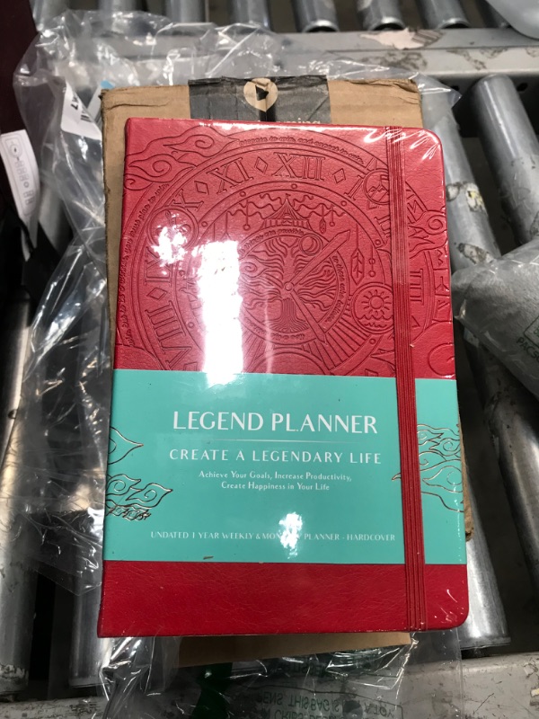 Photo 2 of 
Legend Planner PRO – Deluxe Weekly & Monthly Life Planner to Increase Productivity and Hit Your Goals. Time Management Organizer Notebook – Undated – 7...
Color:Red, Debossed
Size:Smaller than A4 (7" x 10")
