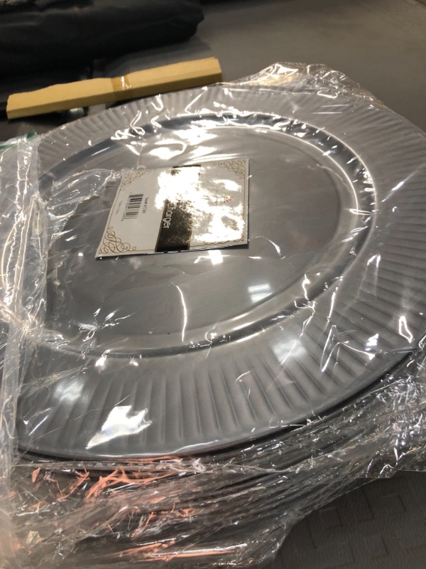 Photo 3 of 
14.5" Ashland MICHAELS Bulk 12 Pack: Silver Charger Plate by Celebrate It™