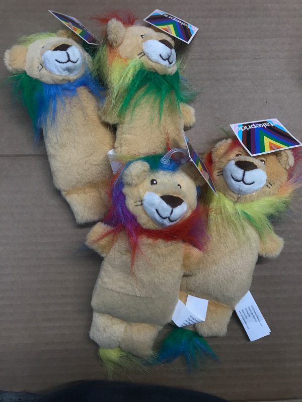 Photo 2 of 4PK-Pride Lion Dog Plush Toy - Brown - Boots &#38; Barkley&#8482;