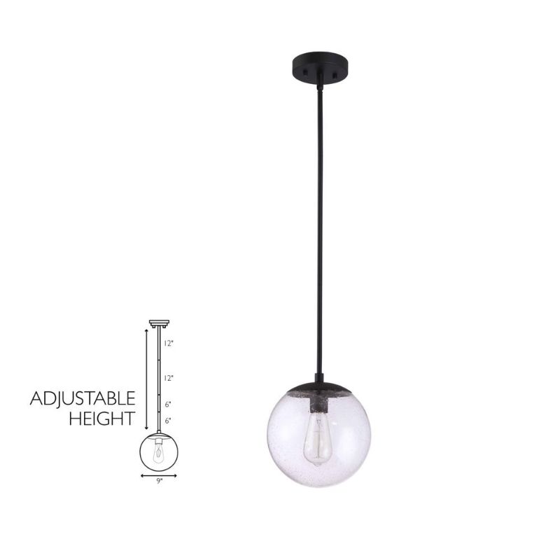 Photo 1 of Design House Gracelyn Pendant Light in Matte Black
