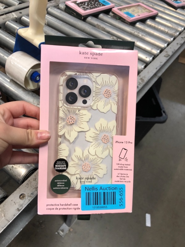 Photo 2 of Kate Spade New York Apple iPhone 13 Pro Protective Hardshell Case - Hollyhock Floral