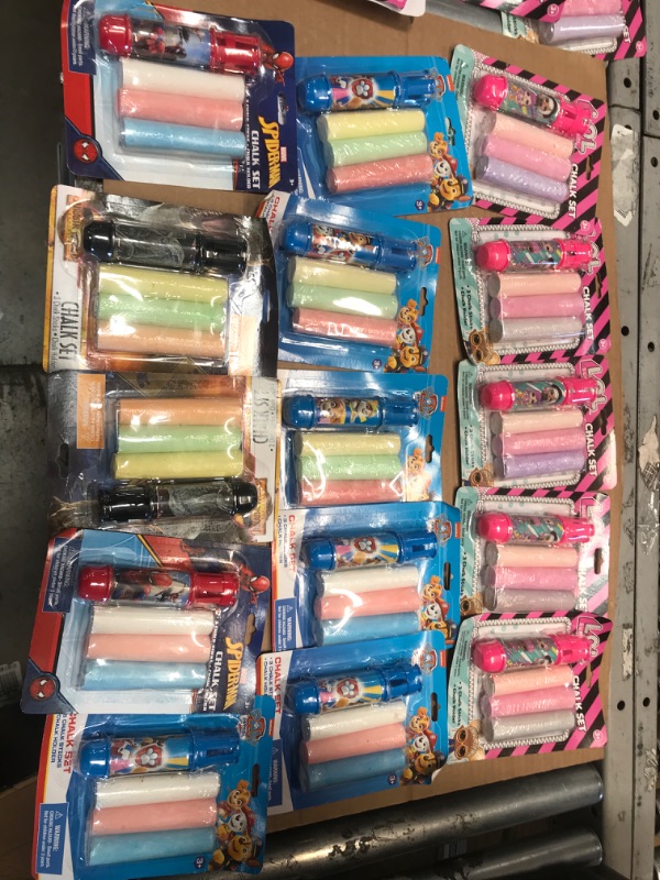 Photo 1 of 15PK-CHALK SET FOR KIDS (STYLES/CHARACTERS WILL VARY)