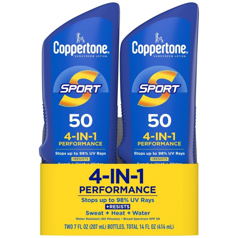 Photo 1 of Coppertone Sport Sunscreen Lotion - SPF 50 - 2pk
