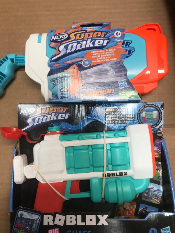 Photo 1 of 2PK NERF SUPER SOAKERS 