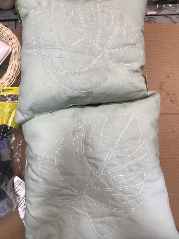 Photo 1 of 2PK DECORATIVE PILLOWS-MINT 