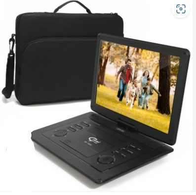 Photo 2 of MISSING POWERCORDS/REMOTE***17.9" Portable DVD Player with 15.6" Large HD Screen,Support AV-in/Out and Multiple Disc Formats ,High Volume Speaker,with Extra Carrying Bag,Black……