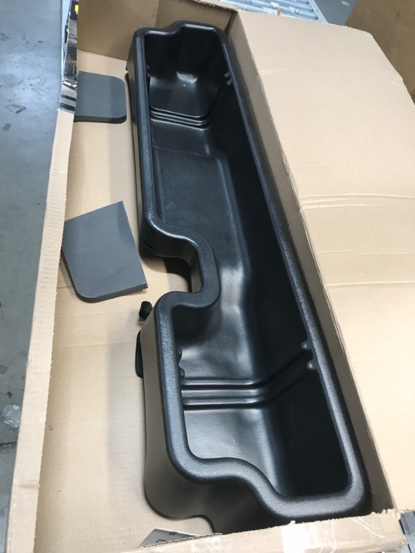 Photo 2 of Husky Liners 09281 Black Gearbox Under Seat Storage Box Fits 2015-2019 Ford F-150 SuperCrew Cab, 2017-2019 Ford F-250/F-350 Super Duty Crew Cab - WITHOUT factory storage box Black Custom Fit SuperCrew