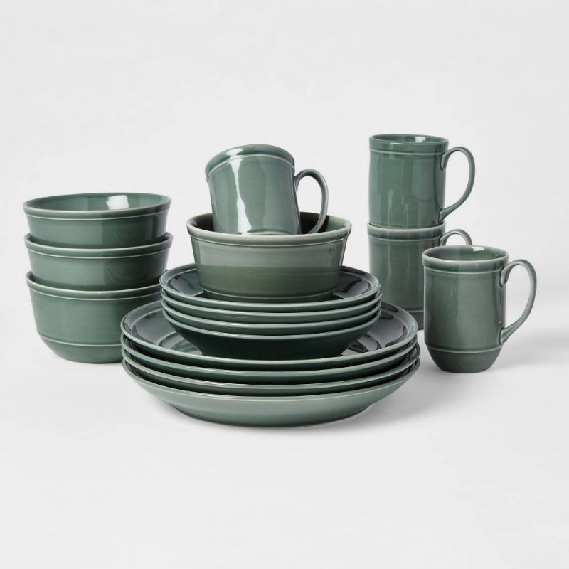 Photo 2 of 16pc Porcelain Courtland Dinnerware Set - Threshold™