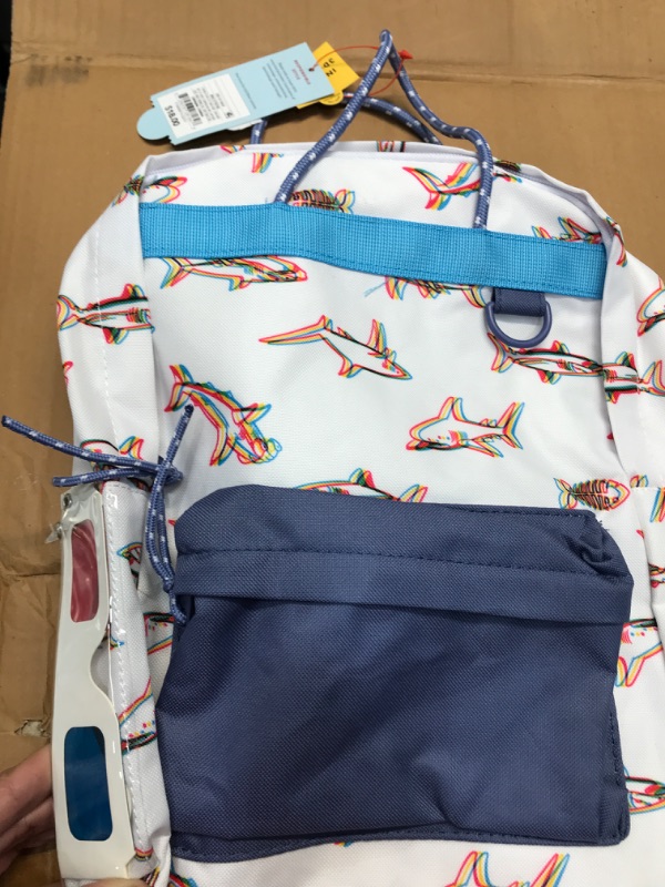 Photo 2 of Boys' Square 3D Shark Print Backpack - Cat & Jack™