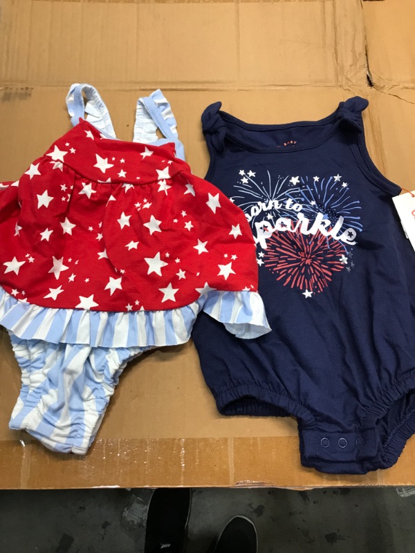 Photo 2 of 3/6 MONTH 2 PIECE 4TH OF jULY OUTFIT