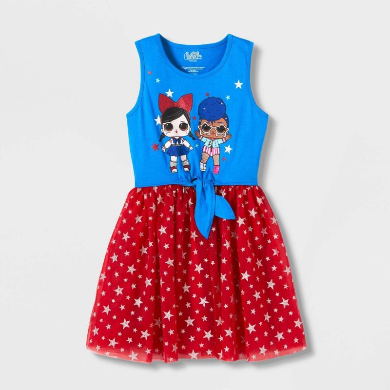 Photo 1 of **6/6X**Girs' .O.. Surprise! Americana a-ine Dress -