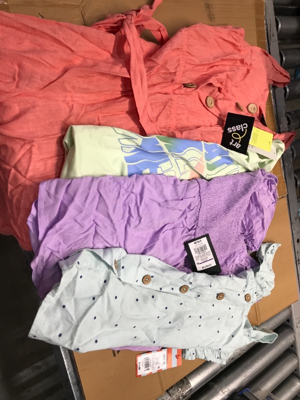 Photo 1 of **10/12** 4 PIECES GIRLS ASSORTMENT OF CLOTHING