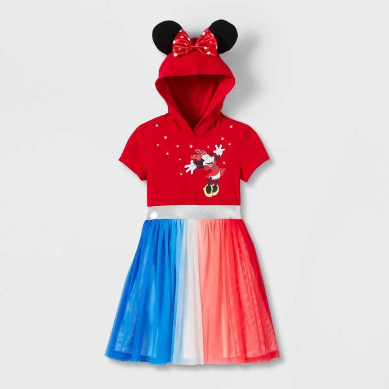 Photo 1 of **4/5**Girls' Disney Minnie Mouse Americana Tutu Dress