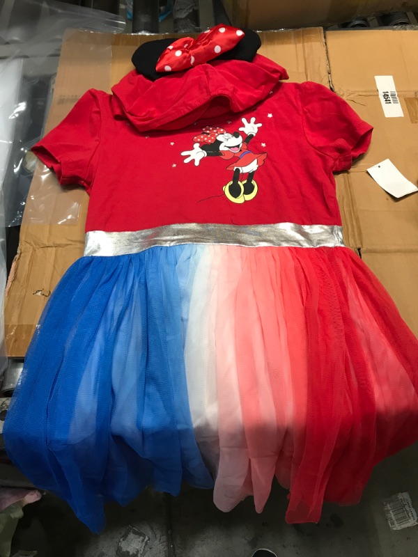 Photo 2 of **10/12**Girs' Disney Minnie Mouse Americana Tutu Dress