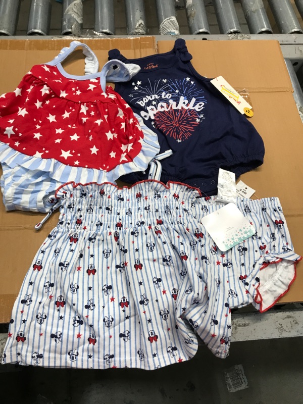 Photo 1 of **3/6 MONTHS** 3PIECES OF ASSORTED INFANT CLOTHING