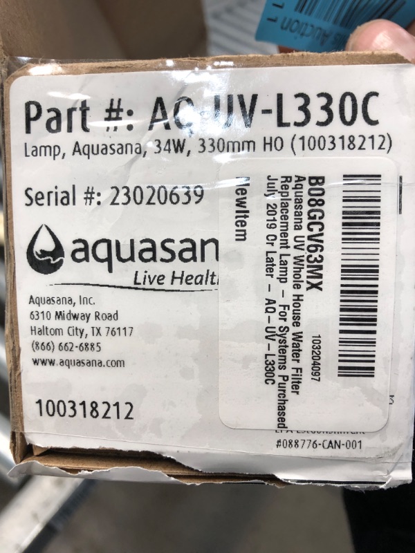 Photo 3 of (VERY USED NOT TESTED)Aquasana UV Whole House Water Filter Replacement Lamp 
