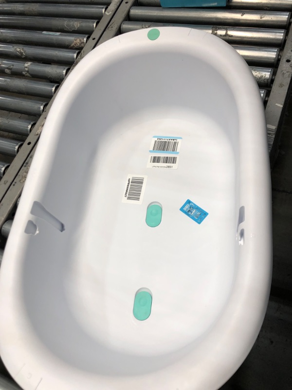 Photo 2 of 4-in-1 Grow-with-Me Bath Tub by Frida Baby Transforms Infant Bathtub to Toddler Bath Seat with Backrest for Assisted Sitting in Tub