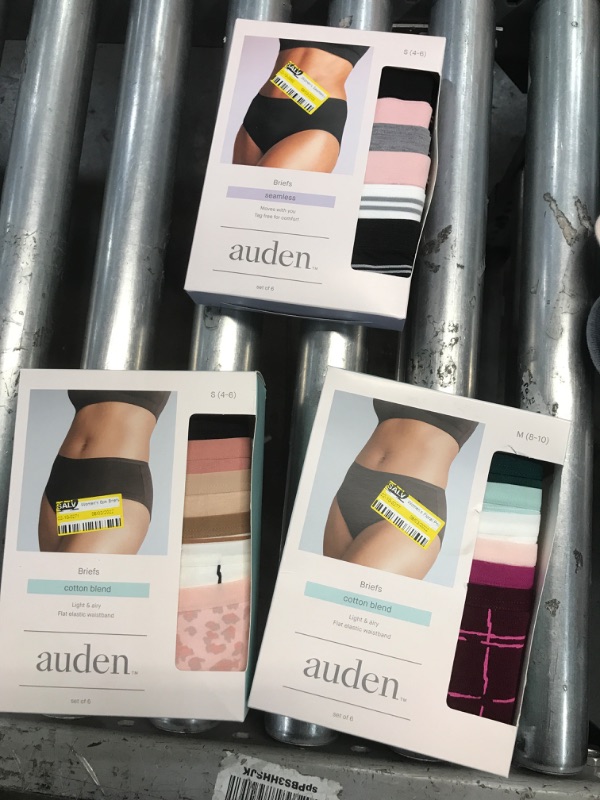 Photo 1 of 3 pack Assorted Auden Womens Brief Underwear s-m 