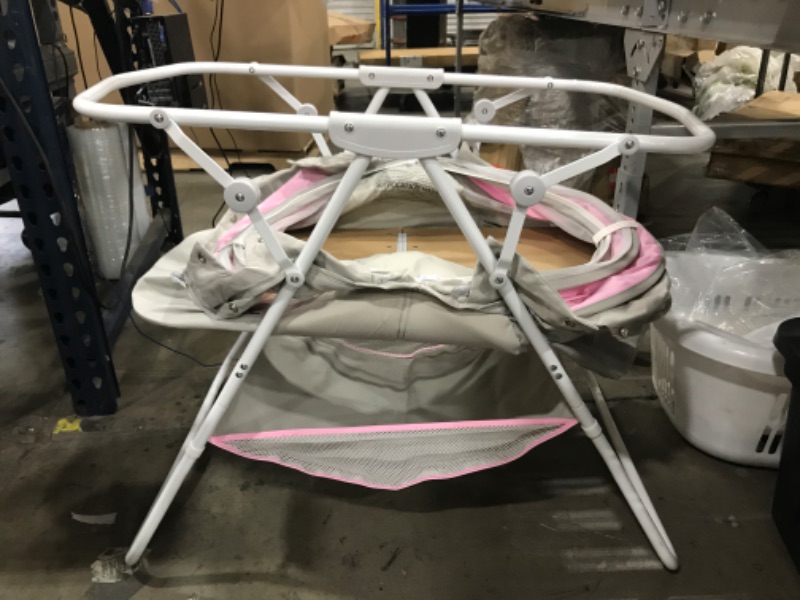 Photo 1 of Dream on Me Karley Bassinet - Grey and Pink