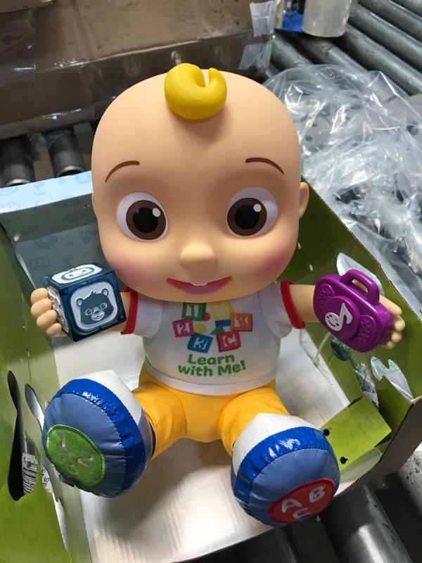 Photo 2 of CoComelon Interactive Learning JJ Doll with Lights, Sounds, and Music to Encourage Letter, Number, and Color Recognition, Kids Toys for Ages 18 Month