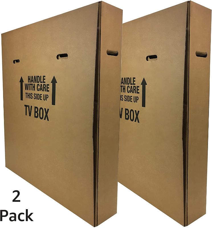 Photo 1 of uBoxes TV Moving Box (TV Moving Box - 2 Pack)