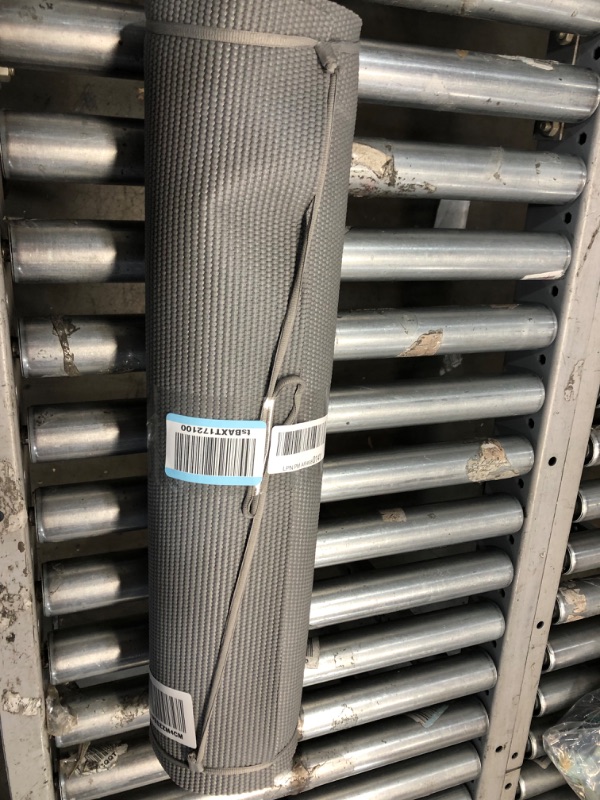 Photo 1 of FILA Accessories Yoga Mat - Classic Exercise Mat with Carrying Strap Sling for Yoga, Pilates, Stretching & Floor Workouts - 68" L x 24" W x 5mm Thick Grey