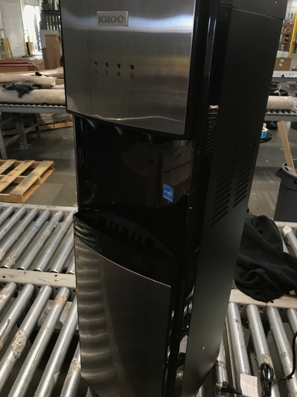 Photo 1 of Primo Deluxe Bottom-Load Water Cooler Dispenser with 3-Temperature Settings - Stainless Steel

