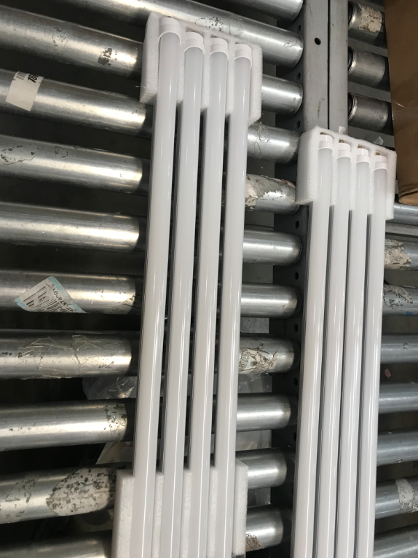 Photo 2 of 8ft LED Bulbs,8 foot LED Shop light, F96T12 T12 Bulb Fluorescent Replacement, T8 96" 45Watt FA8 Single Pin LED Tube Lights 5400LM, Ballast Bypass, 6000k, Milky Cover, Workshop, Warehouse(12 Pack) 12PACK Milky