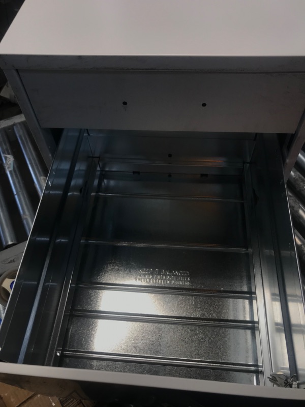 Photo 1 of 3-Drawer Filing Cabinet Steel Off-White - Hirsh