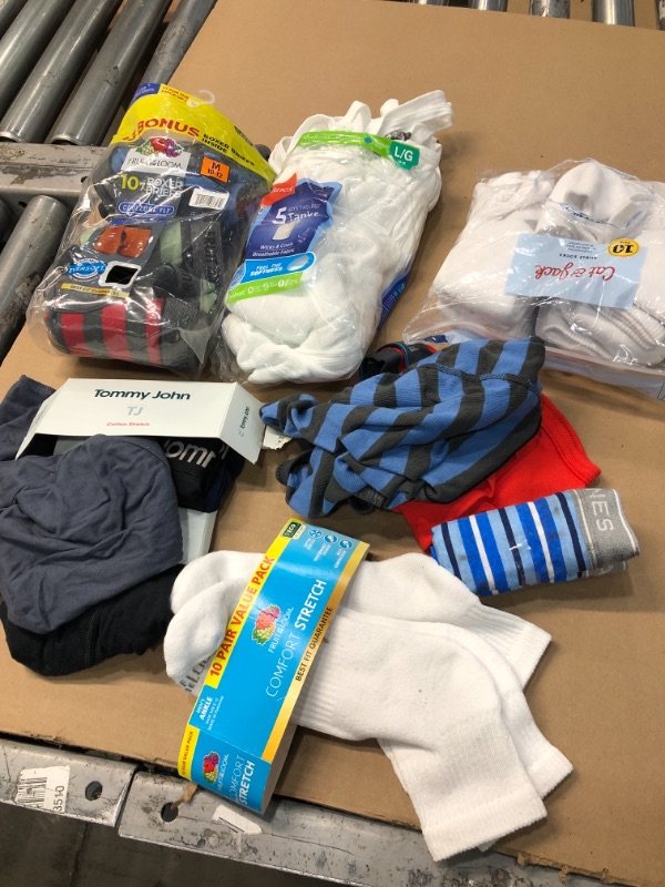 Photo 1 of BUNDLE OF BOYS AND MENS UNDERWEAR, TANKTOPS AND SOCKS