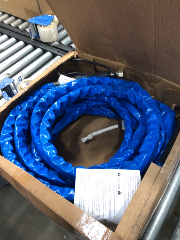 Photo 2 of Camco Heated Drinking Water Hose, - 20° F, 50-Foot, 5/8-Inch ID (22912-A) 50' Cold Weather (Freeze Protection to - 20?F) Frustration-Free Packaging