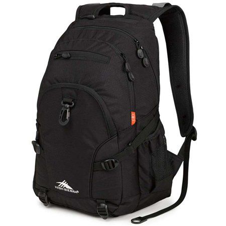 Photo 1 of High Sierra Loop-Backpack, School, Travel, or Work Bookbag with Tablet-sleeve, Black, One Size (1989383)
