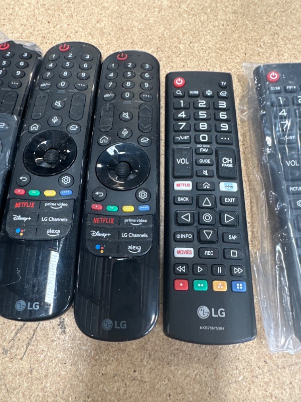 Photo 2 of BUNDLE OF 7 LG REMOTES (5 MR21GA for 2021 LG-Magic-Remote with Pointer and Voice Function)