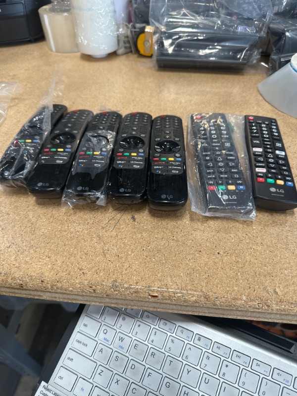 Photo 1 of BUNDLE OF 7 LG REMOTES (5 MR21GA for 2021 LG-Magic-Remote with Pointer and Voice Function)