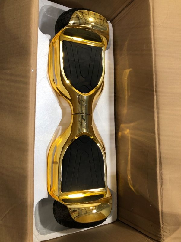 Photo 2 of EMAXUSA HOVERBOARD FOR KIDS AND ADULTS - 6.5'' ELECTRIC SELF BALANCING SCOOTER WITH BLUETOOTH SPEAKER AND LED LIGHTS - UL SAFETY CERTIFIED GOLD
